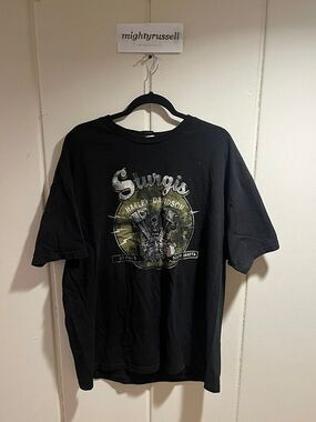 Harley-davidson Men's Black T-shirt